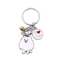 Pure Giftz™ Pomeranian Dog Keychain Charm Gift