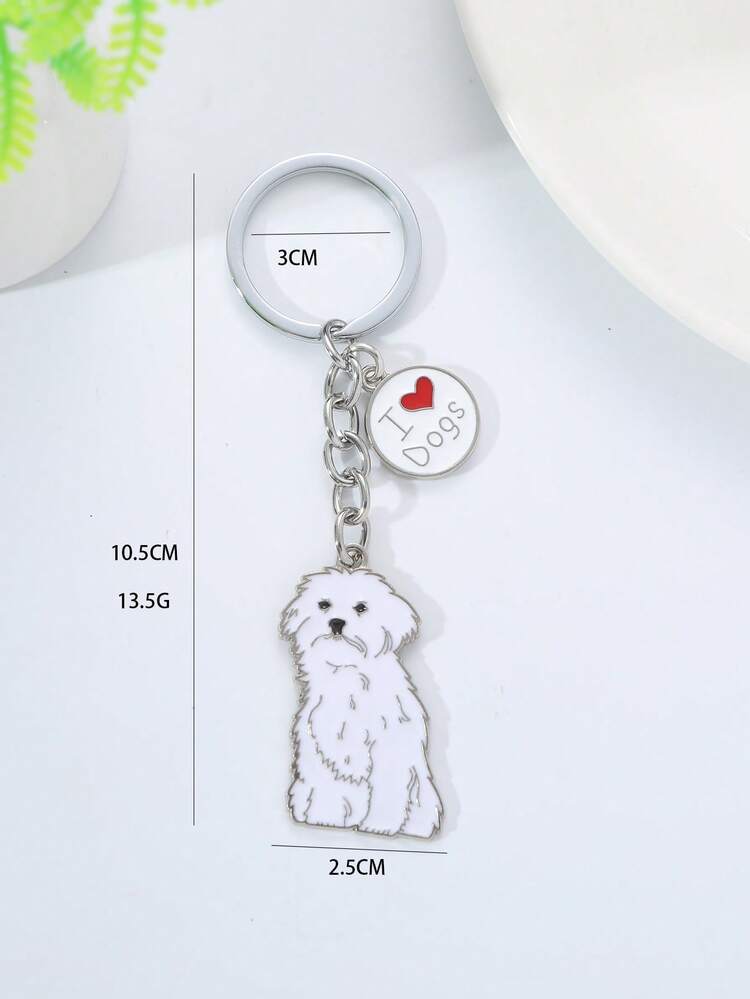 Pure Giftz™ Bichon Frise Dog Keychain Gift