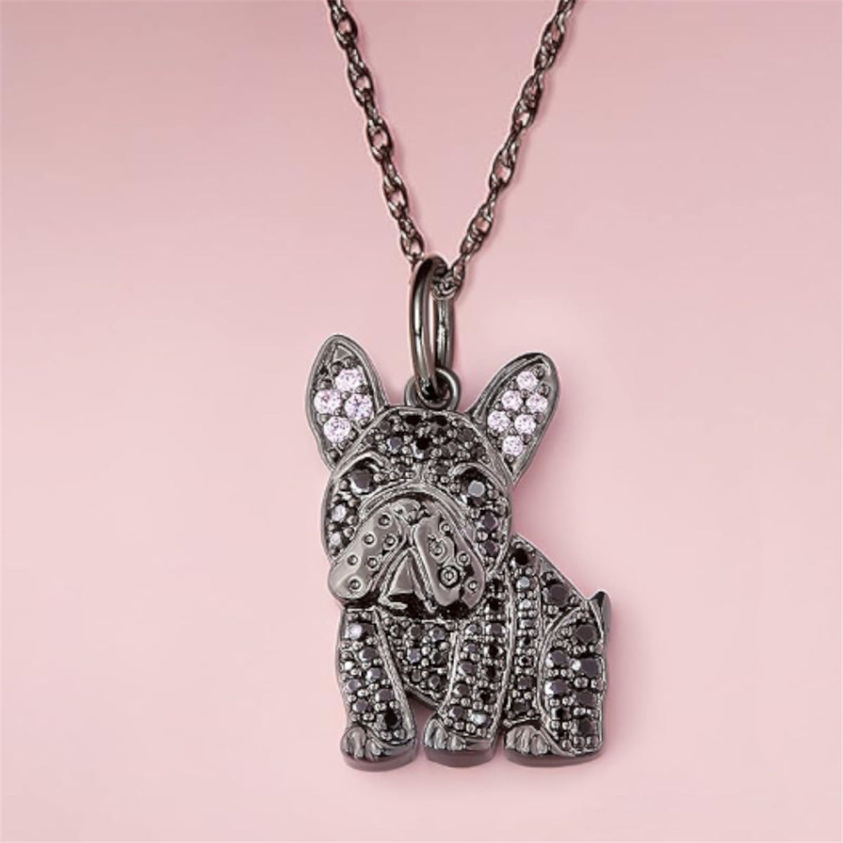 Pure Giftz™ French Bulldog Crystal Necklace
