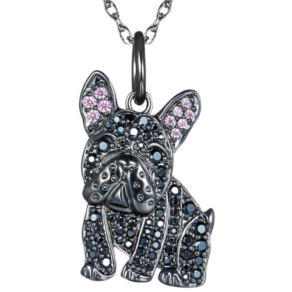Pure Giftz™ French Bulldog Crystal Necklace