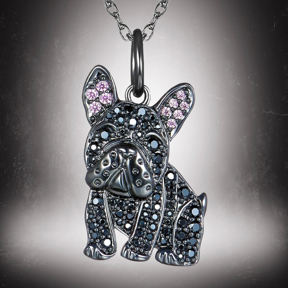 Pure Giftz™ French Bulldog Crystal Necklace