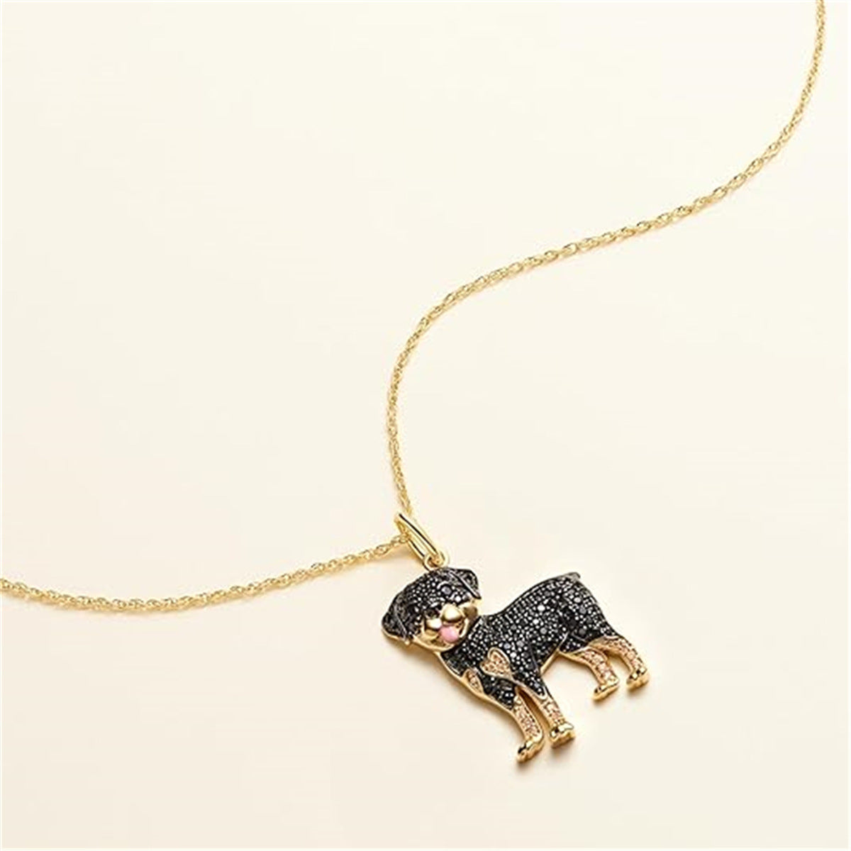 Pure Giftz™ Rottweiler Crystal Necklace