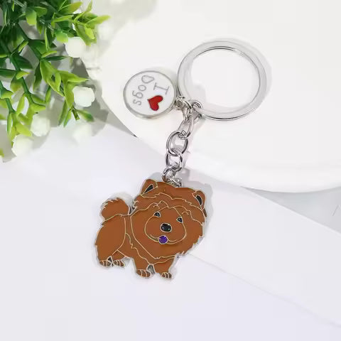 Pure Giftz™ Chow Chow Dog Keychain Charm