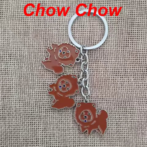 Pure Giftz™ Chow Chow Dog Keychain Charm