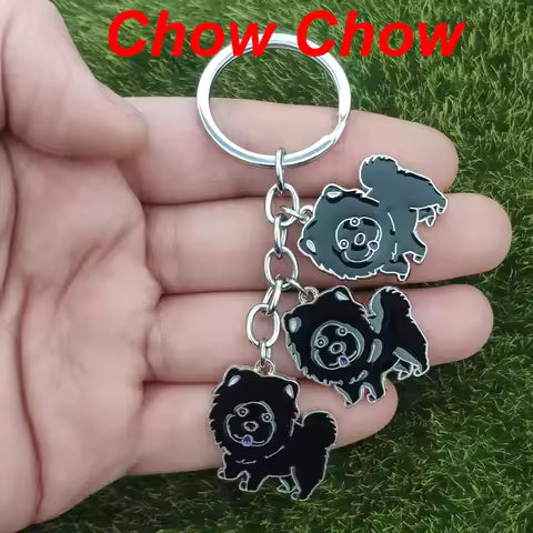 Pure Giftz™ Black Chow Chow Keychain Gift