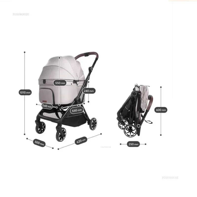 Nordic Lightweight Foldable Pet Strollers