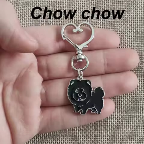 Pure Giftz™ Black Chow Chow Keychain Gift