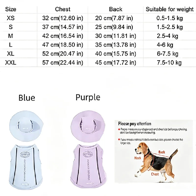 Cooling Dog Vest Set