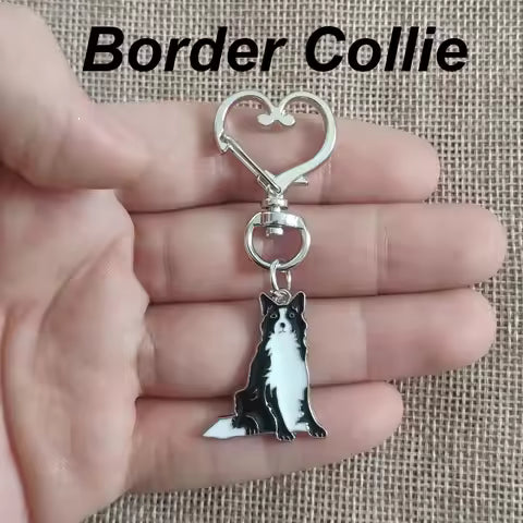Pure Giftz™ Border Collie Dog Keychain Gift