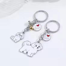Pure Giftz™ Maltese Dog Keychain Charm Gift