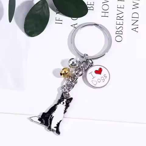 Pure Giftz™ Border Collie Dog Keychain Gift