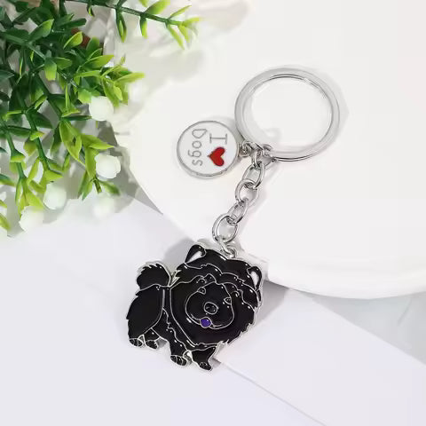 Pure Giftz™ Black Chow Chow Keychain Gift
