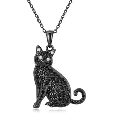 Pure Giftz™ Black Cat Crystal Necklace