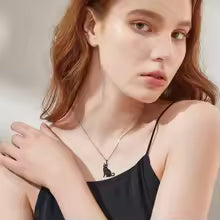 Pure Giftz™ Black Cat Crystal Necklace