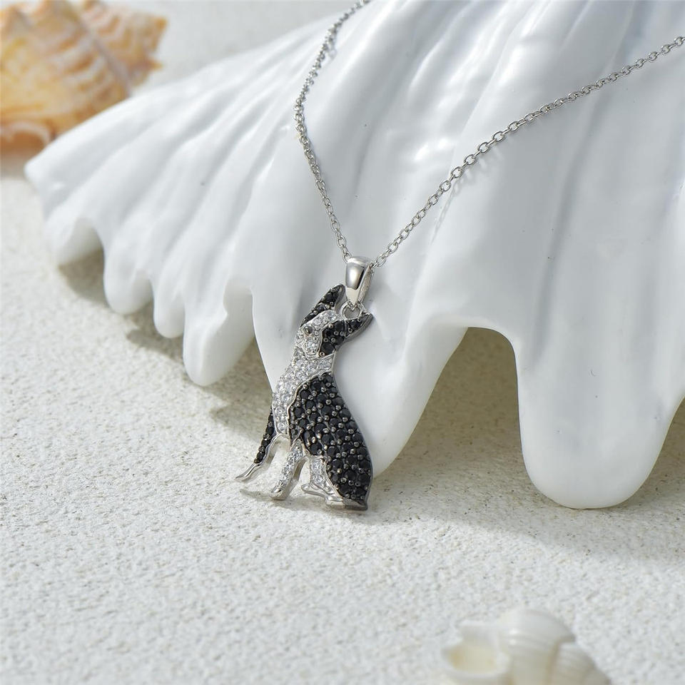 Pure Giftz™ Boston Terrier Crystal Necklace