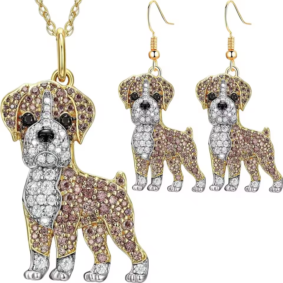 Pure Giftz™ Boxer Crystal Pendant Necklace