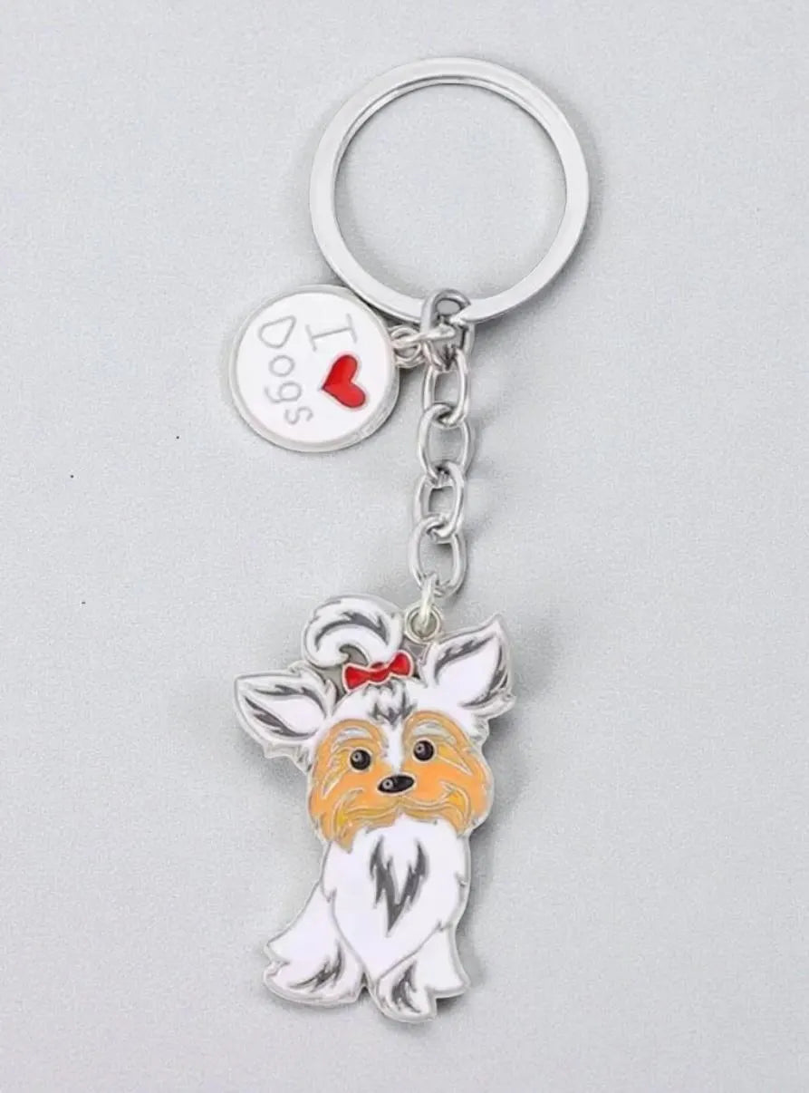 Pure Giftz™ Yorkie Dog Keychain Charm Gift