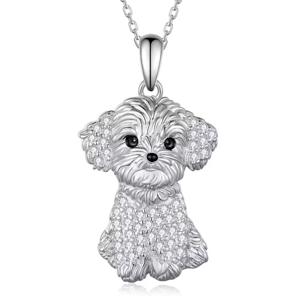 Pure Giftz™ Maltese Crystal Pendant Necklace