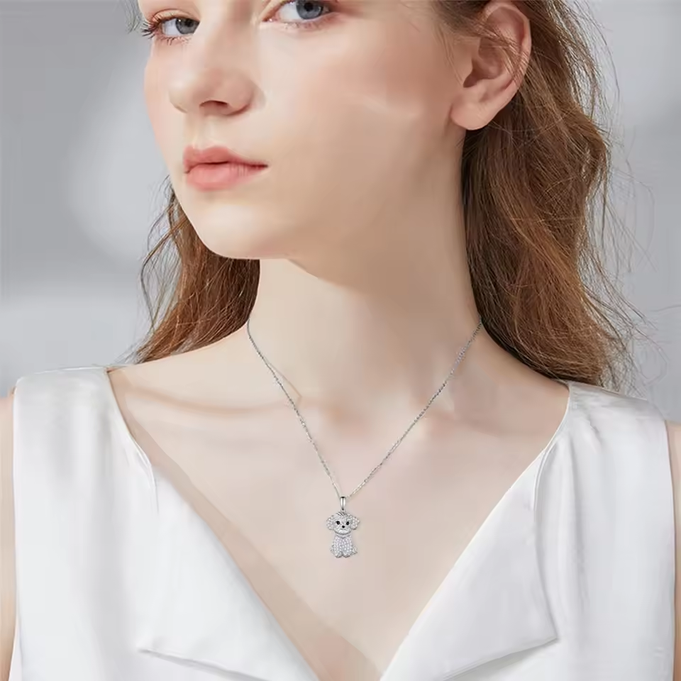 Pure Giftz™ Maltese Crystal Pendant Necklace