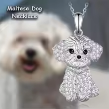 Pure Giftz™ Maltese Crystal Pendant Necklace