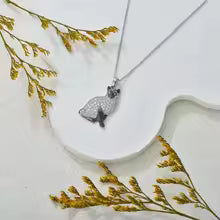 Pure Giftz™ Siamese Crystal Cat Necklace